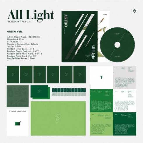 ASTRO SIGNED 1ST ALBUM 'ALL LIGHT' - WHITE VERSION